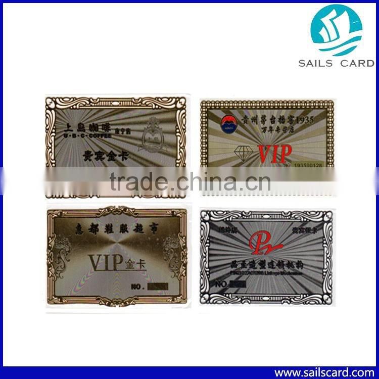 Different Styles Metal business Card VIP card