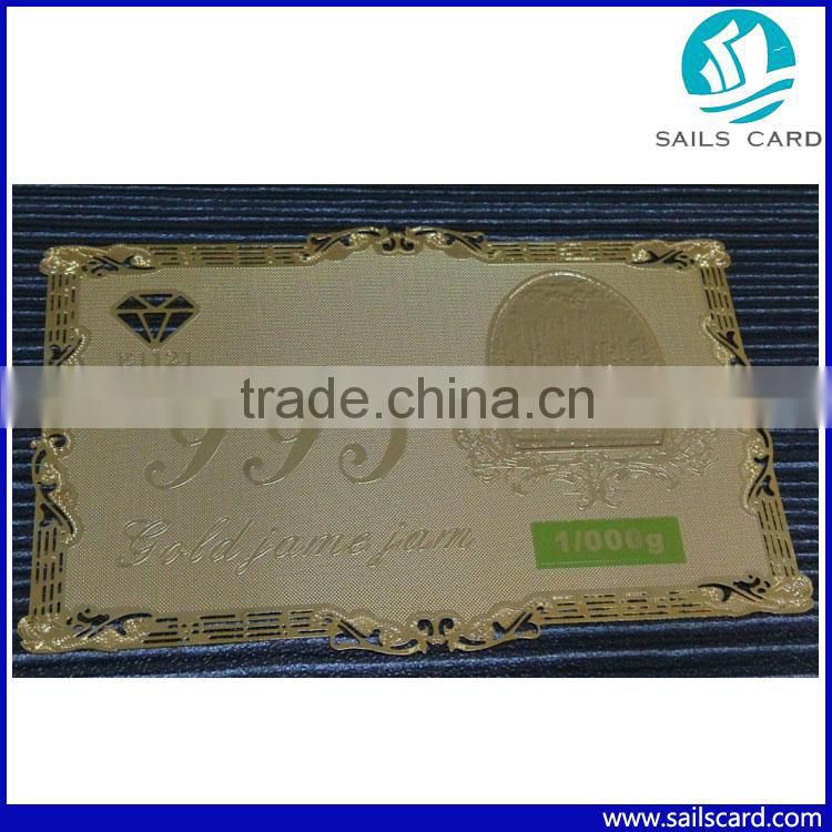 Factory Price High Quality Engraved Metal Business Cards