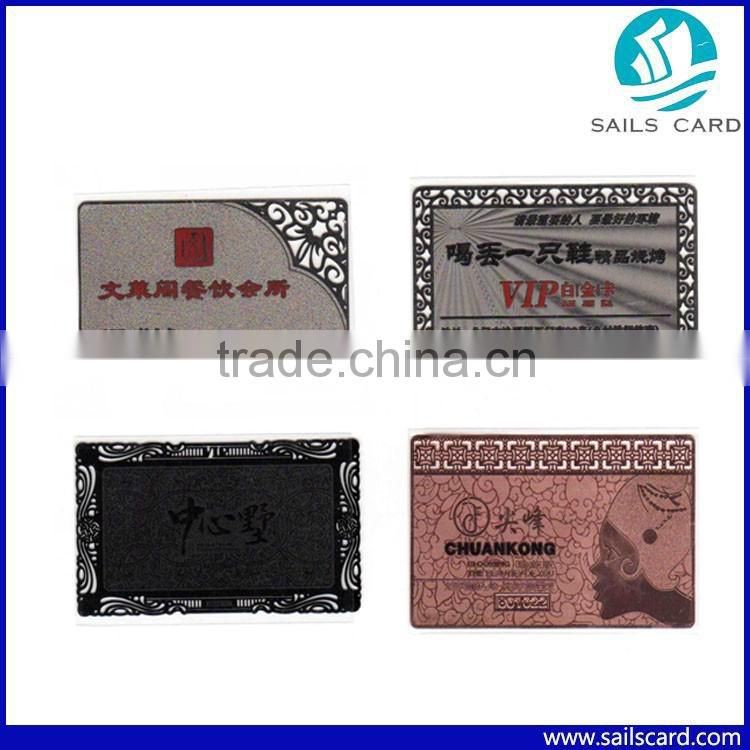 Different Styles Metal business Card VIP card