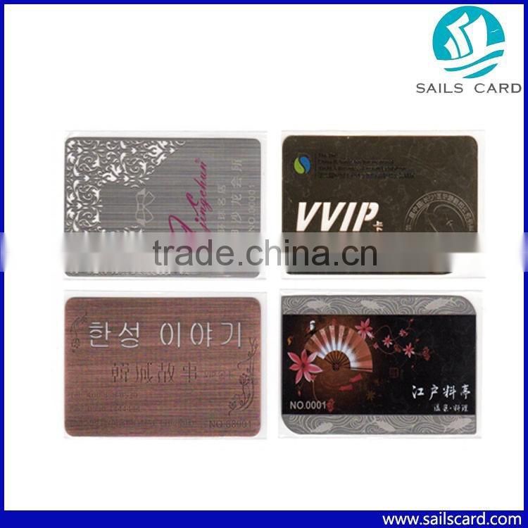 Different Styles Metal business Card VIP card