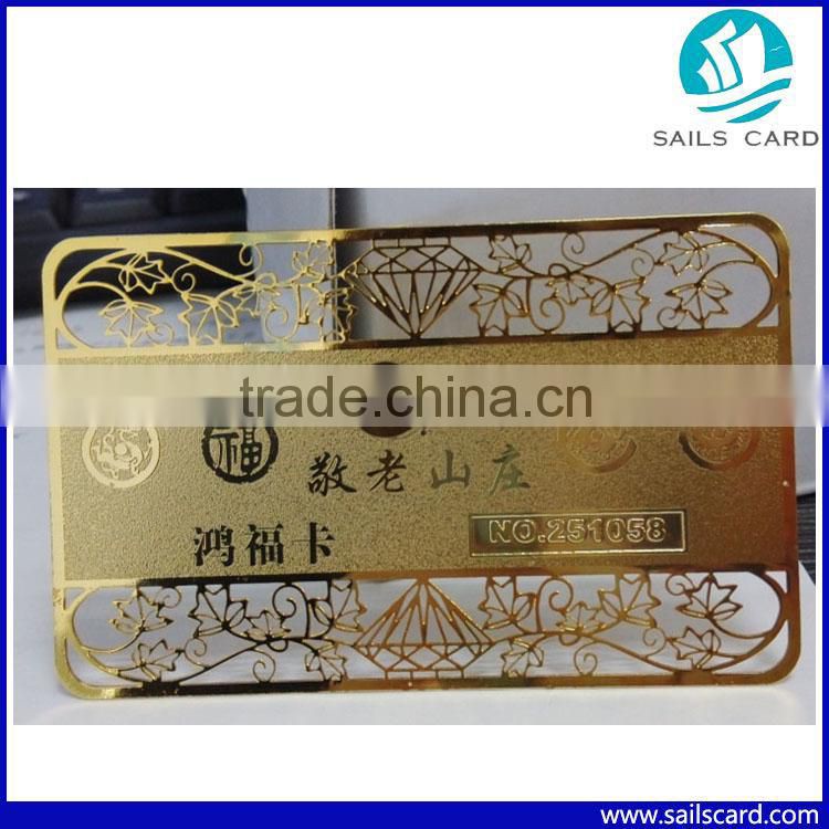 Stainless Steel Membership Metal Business Cards For Sale