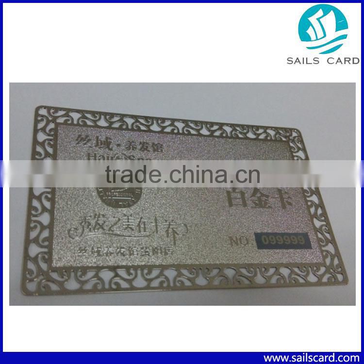 Cheaper Laser Cut Metal Business Card For Sale