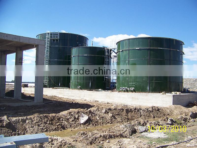 Biogas plastic sludge silo/tank convenient to install and dismantle