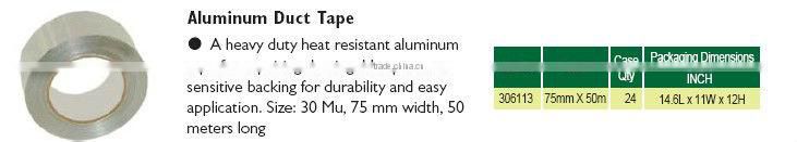 Aluminum Heat Resistant Dcucting Tape