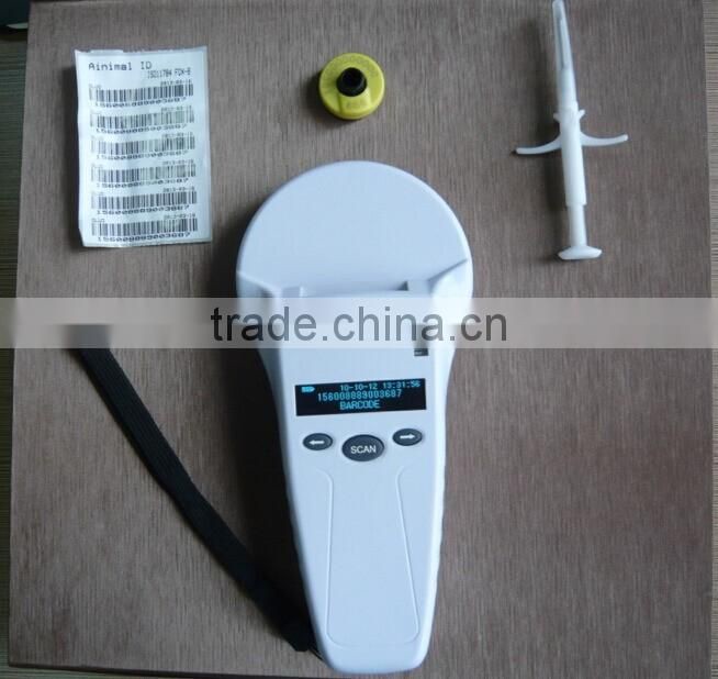 RFID + Barcode Animal microchip reader HDX/FDX-B/ID64 tag reading