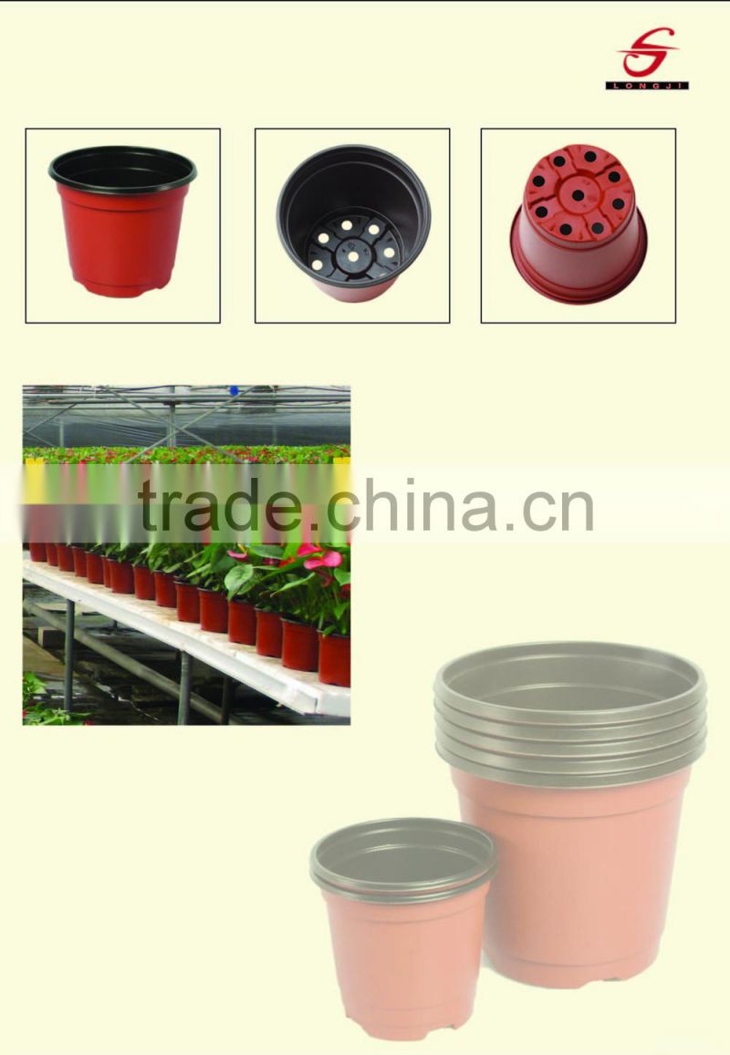 cheap lightweight double color flower pot