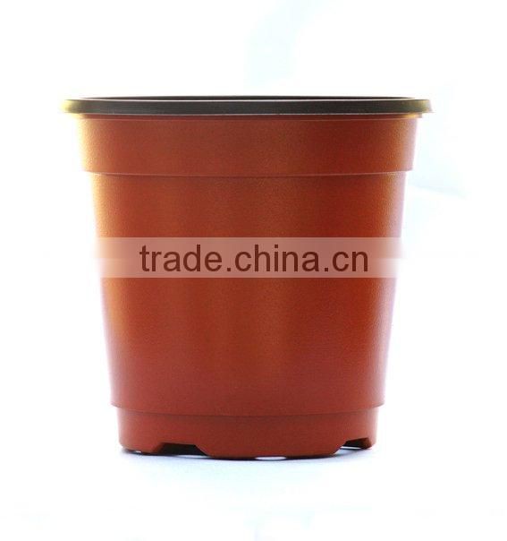 Wholesale hot sale cheap double color plastic flower pot