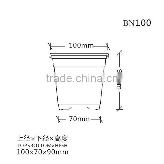 cheap lightweight double color flower pot