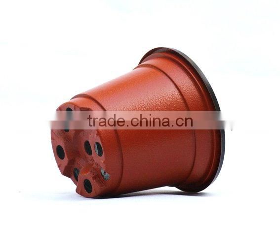 diameter 16cm lightweight double color plastic flower pot