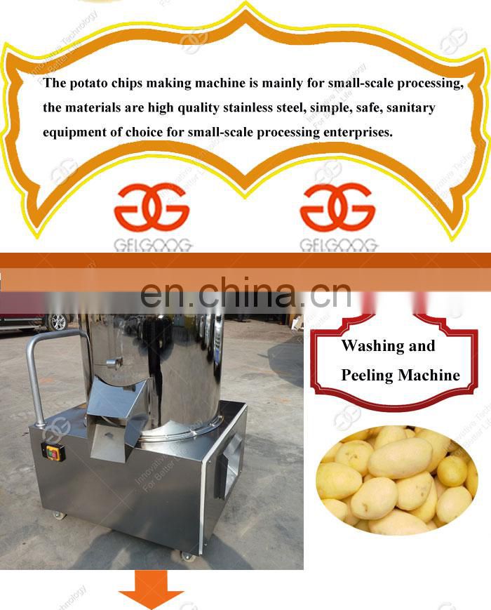 High Quality Industrial Mini French Fries Making Machinery Fresh Potato Chips Machine Production Line