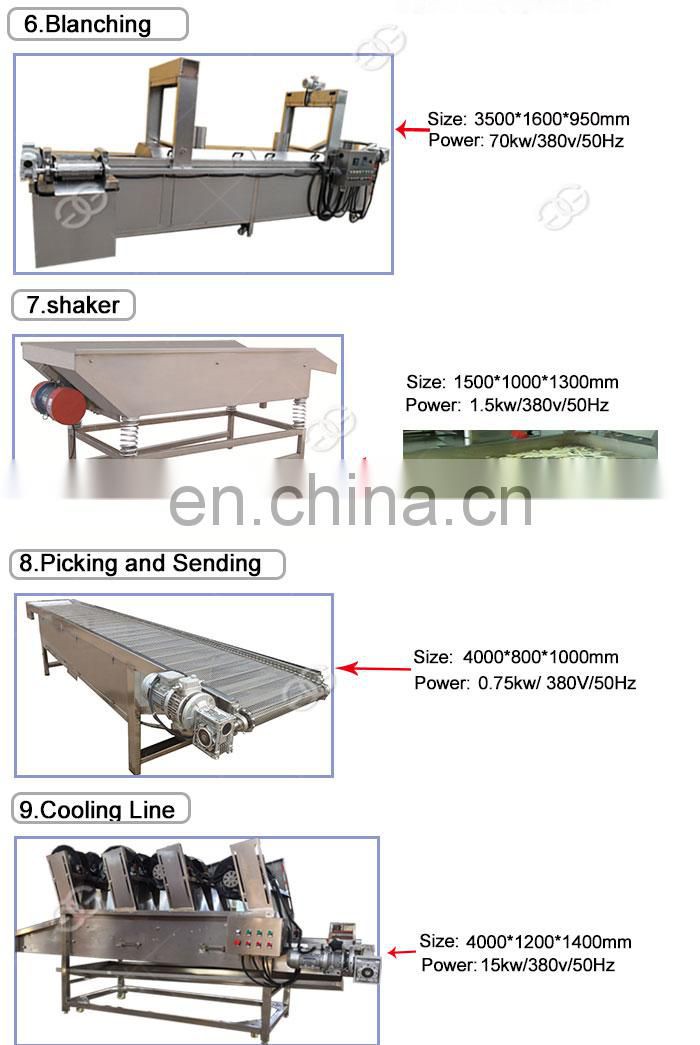Factory Supply Fully Automatic French Fries Making Equipment Potato Chips Production Line Machines
