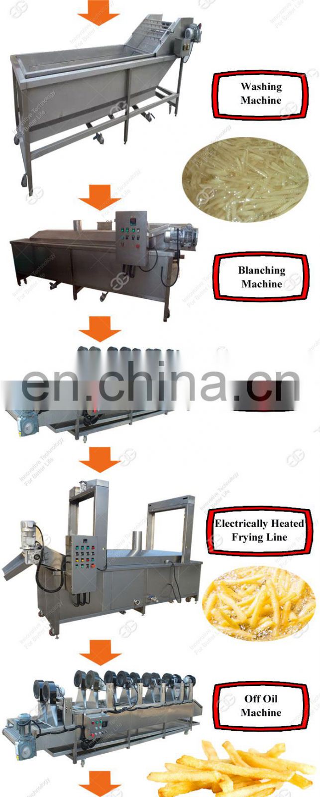 High Output Crisps Production Line Frozen French Fries Making Equipment Potato Chips Machine Price