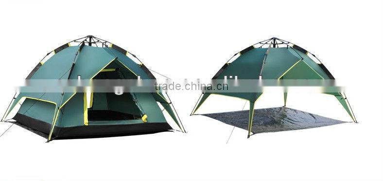 3-4person pop-up waterproof camping tent
