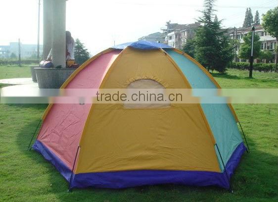 3-4person hexagonal waterproof camping tent