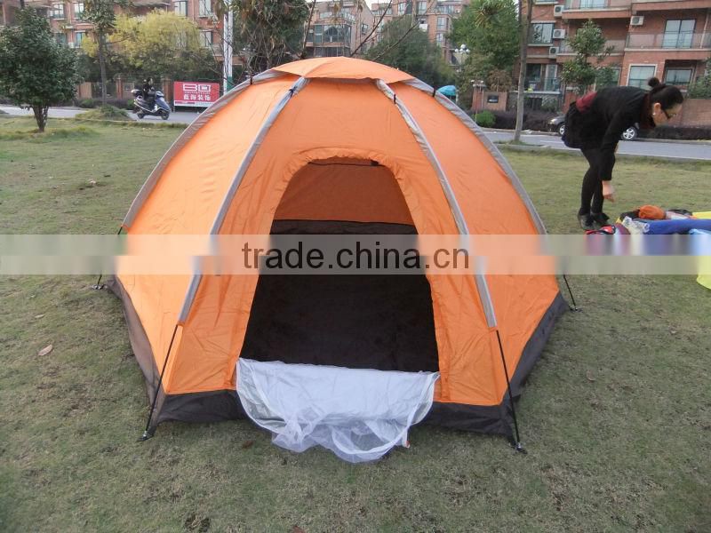 3-4person hexagonal waterproof camping tent