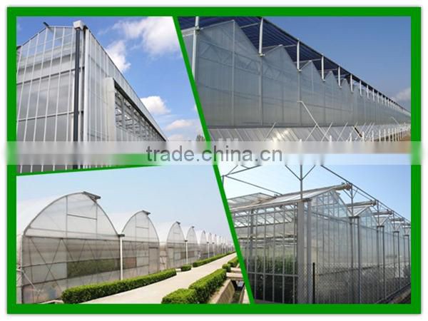 White greenhouse shade net
