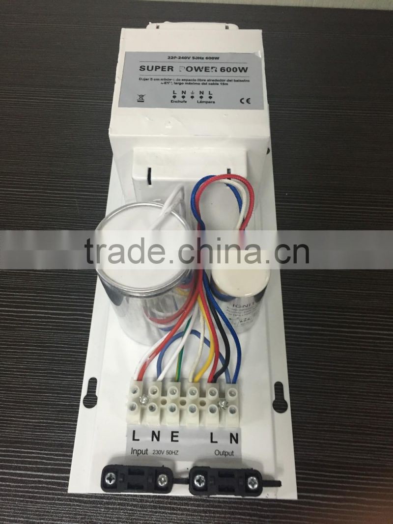 Hydroponics ballast 600w/Open magnetic ballast 600w