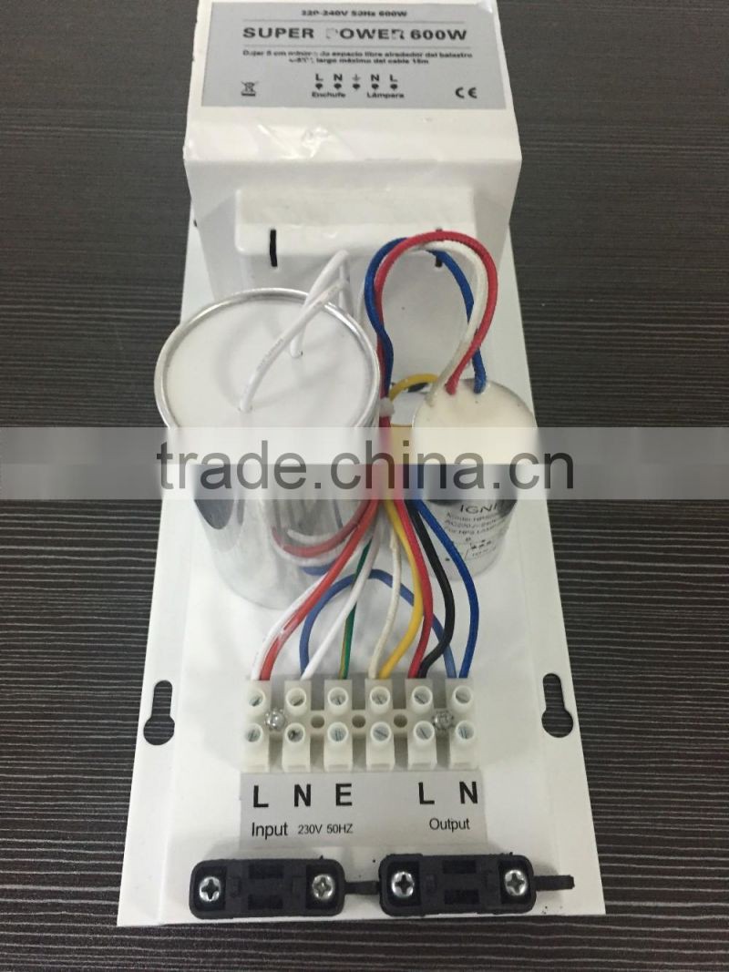 Open Hydroponics 600w grow light magnetic ballast