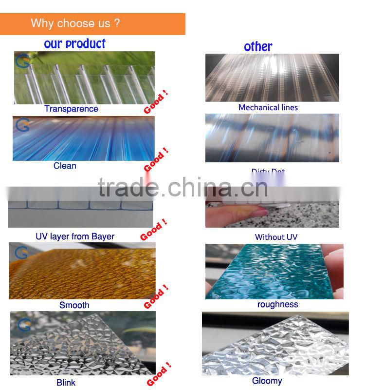 Bayer uv blue clear high plastic roof greenhouse for trees for outdoor canopy