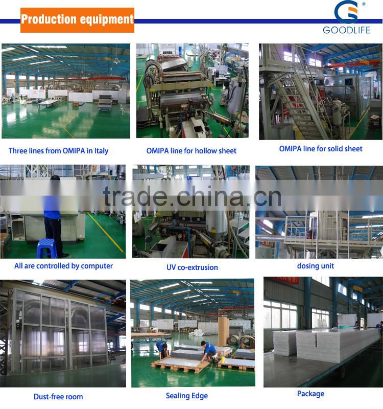 Bayer uv blue clear high plastic roof greenhouse for trees for outdoor canopy