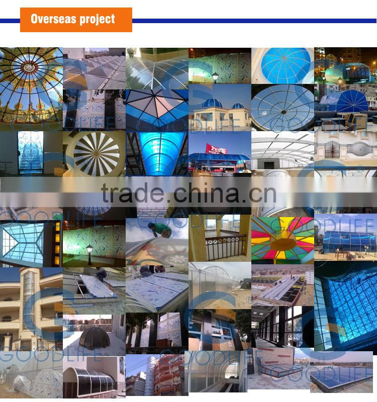 Bayer uv blue clear high plastic roof greenhouse for trees for outdoor canopy