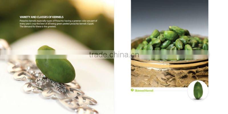Green Peeled pistachio kernel grade S