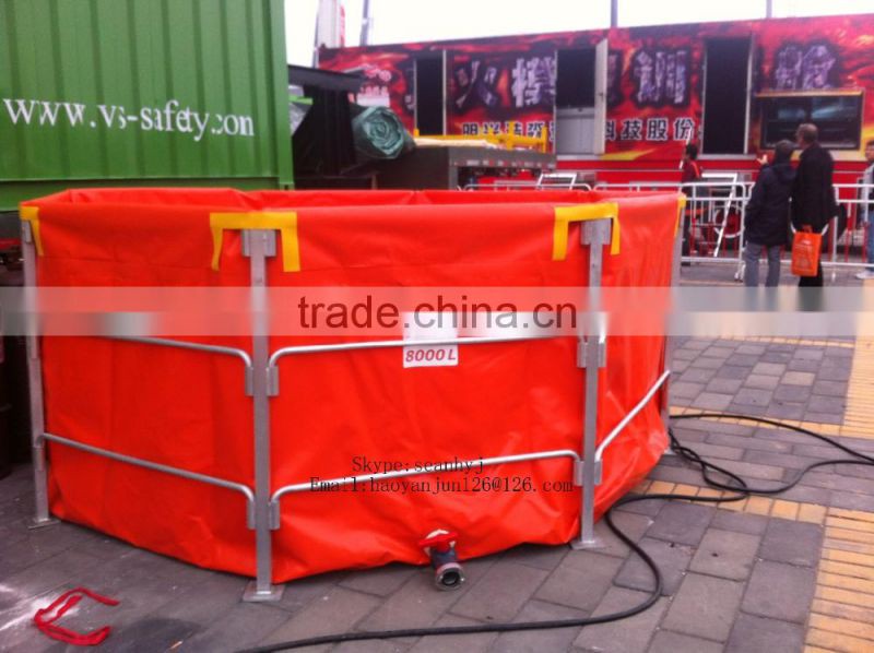 Open Top Storage Portable PVC Water Tank / Frame Tanks