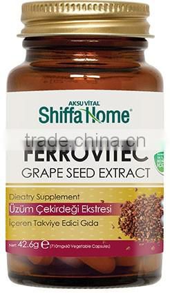 Vitamin C Alfalfa Capsules Grape Seed Extract Softgel Ferrovitec Nutritional Food Supplement