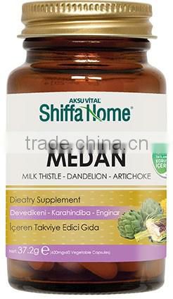 Milk Thistle, Dandelion, Artichoke Extract Mix Capsule Nutritional Food Supplements MEDAN Special Formula Liver Health Herbal