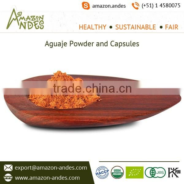Pro-Vitamin Rich Aguaje Powder Available for Exporters