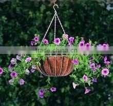 Low Price Eye-Catching Look Hanging Basket with Coco Liner for Sale