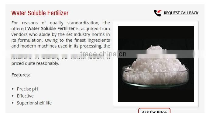 Water Soluble Fertilizer