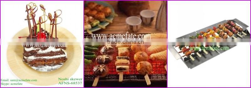 Grade A Bamboo Product Environmental Circle Stright Ring Bamboo Skewers