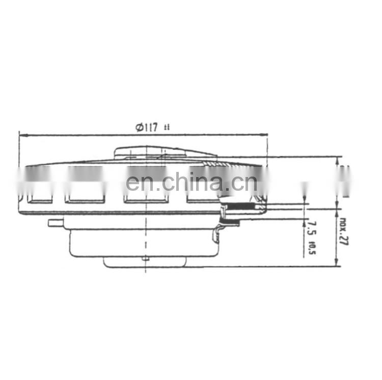 Truck Spare Parts Inner Diameter 78MM Fuel Tank Cap With Lock 2 Keys Used for VOLVO / IVECO Truck 2993918 20392751