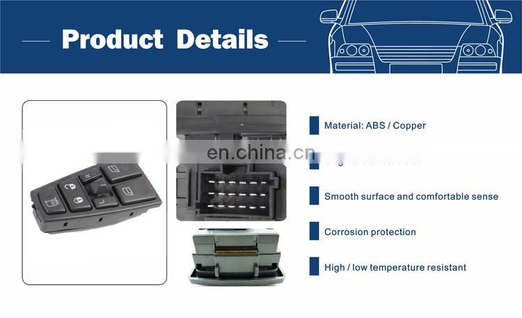 Truck Door Electric Power Window Glass Master Lifter Rearview Mirror Adjustment Switch Used For Volvo FH12 FM VNL  21277587