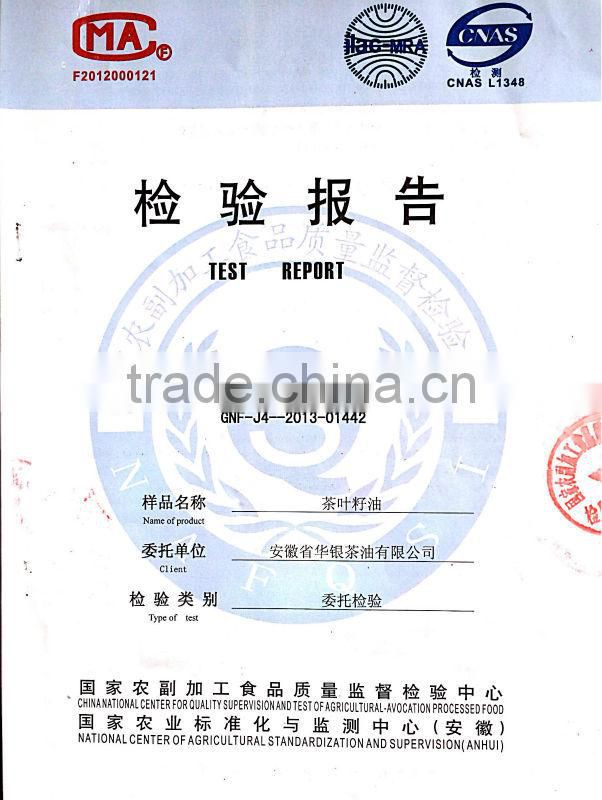 100% Pure Organic Green Tea Seed Oil/Top Manufacturer & Drafter for National Standard