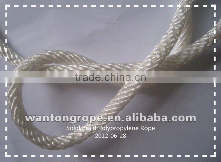11mm Solid Braided Polypropylene multifilament Rope