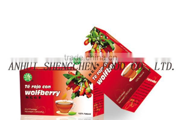 wolfberry black tea bag herbal tea