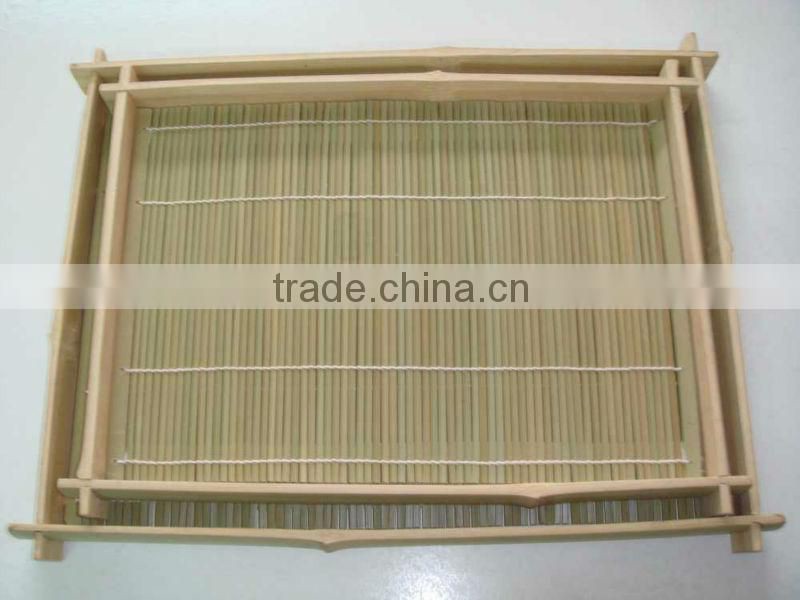 Green Bamboo Sushi Trays