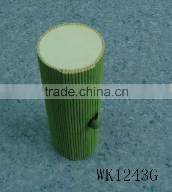 Column-Shaped Bamboo Box