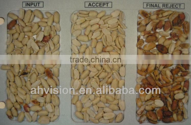 5000+pixel with patented ejector groundnut color sorter with hign speed DSP technology ,groundnut grading machine