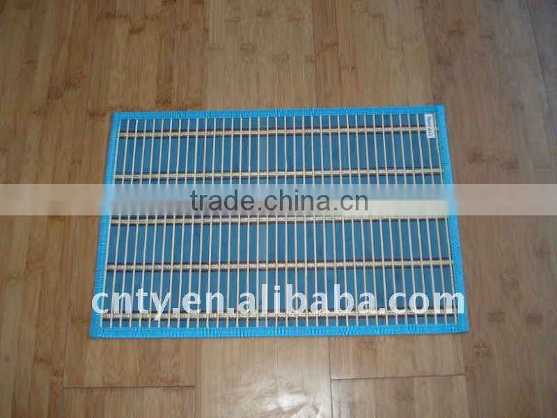 assorted bamboo placemats