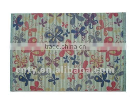 printed bamboo table mat