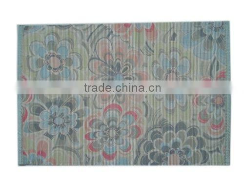 Natural printed bamboo placemat