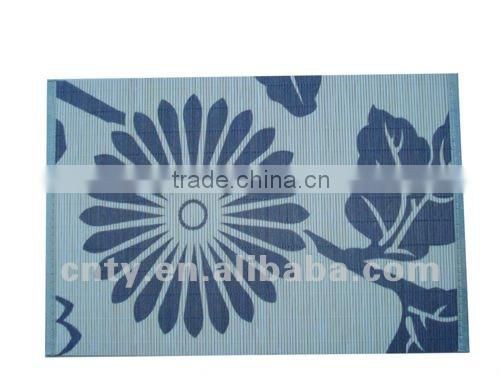 Printed bamboo table mat