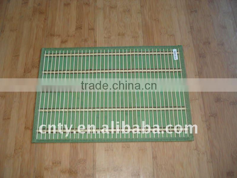 assorted bamboo placemats