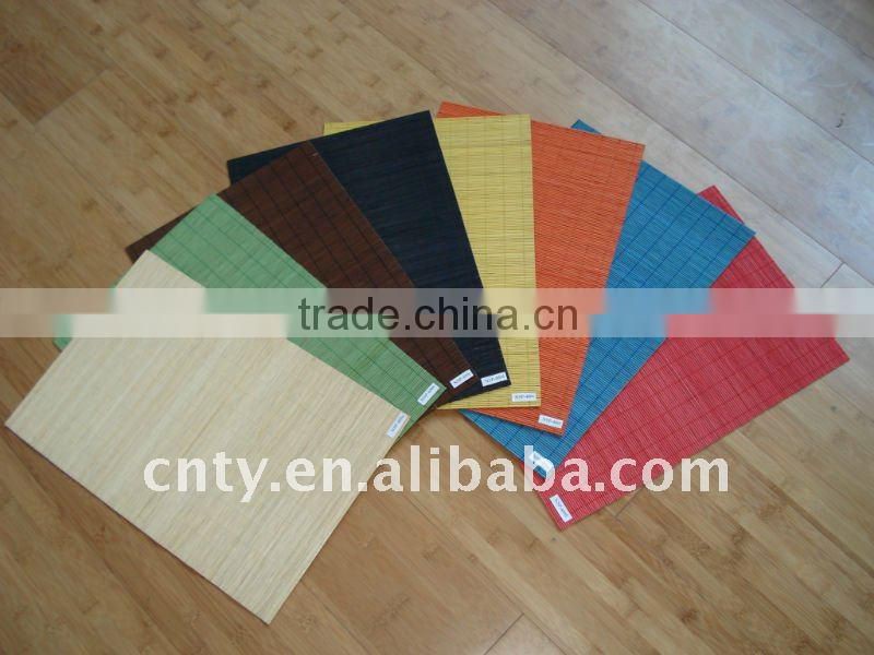 assorted bamboo dish mat