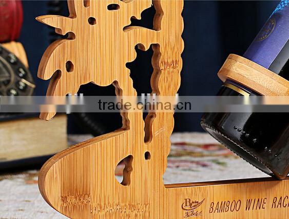 Eco-friendly bamboo wine holders for house and club red wine rack