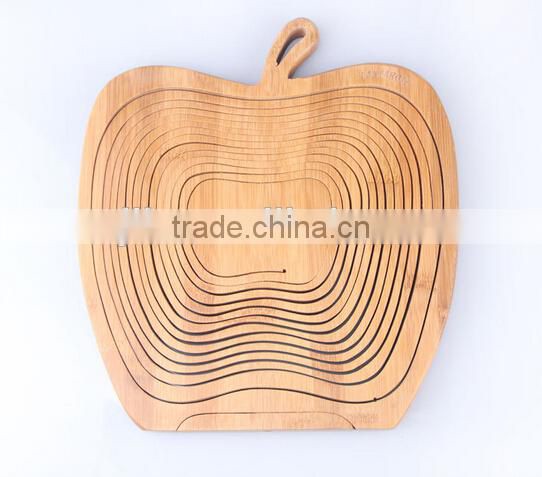 High quality and cheap bamboo folding fruit basket for picking fruit