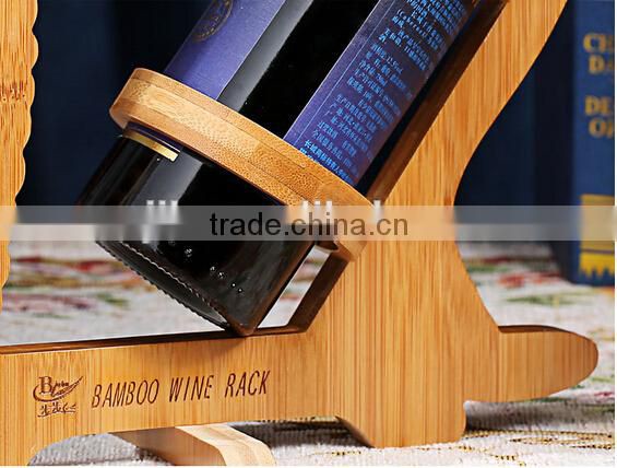 Eco-friendly bamboo wine holders for house and club red wine rack